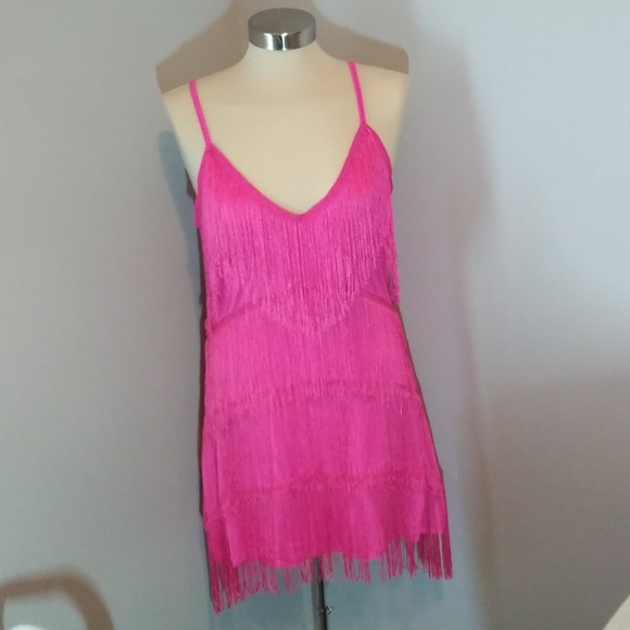 Women's fringe trim cami dress - Picture 2 of 8